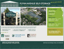 Tablet Screenshot of flynnaveselfstorage.com